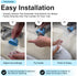 Bath Helper - Bath Tub Faucet Extender - Guides Water Directly from Faucet to Baby Bath Tub Without Excessive Water Waste and Splashing (Blue)...