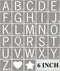 Scrabble Tile Letter Stencils 6 Inch - 28 Pack Scrabble Style Alphabet Stencil Templates for Painting on Wood, Reusable Plastic Stencils for Craft...