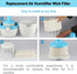 HIFROM Replace Air Humidifier Wick Filter for Philips HU4801/02/03 HU4102 HU4801 HU4803 HU4811 HU4813 Humidifier Parts Accessory (4pcs)