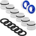 4560 Pool Hose Conversion Kit Compatible with Intex Pool Filter Pump Hose Adapter fit for Intex Pool 40mm to 1 1/2 Inch Conversion Kit - White, 6 ...