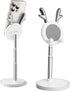 OATSBASF Cute Cell Phone Stand, Adjustable Deer Ears Phone Stand for Desk, Thick Case Friendly Holder Compatible with iPhone, Kindle, iPad, Switch...