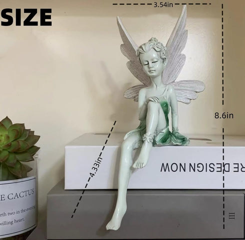 fairy garden ornaments outdoor-Flower Fairy Statue Decoration Garden Ornament-Outdoor Children's Garden Decoration Sculpture Craft-garden sculptur...