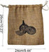 Eco-Friendly Burlap Onions Storage Bag,Reusable Onion Sack with Easy-Clean Lining & Two-Way Drawstring,Breathable Jute Bag for Fresh Produce,26cm ...