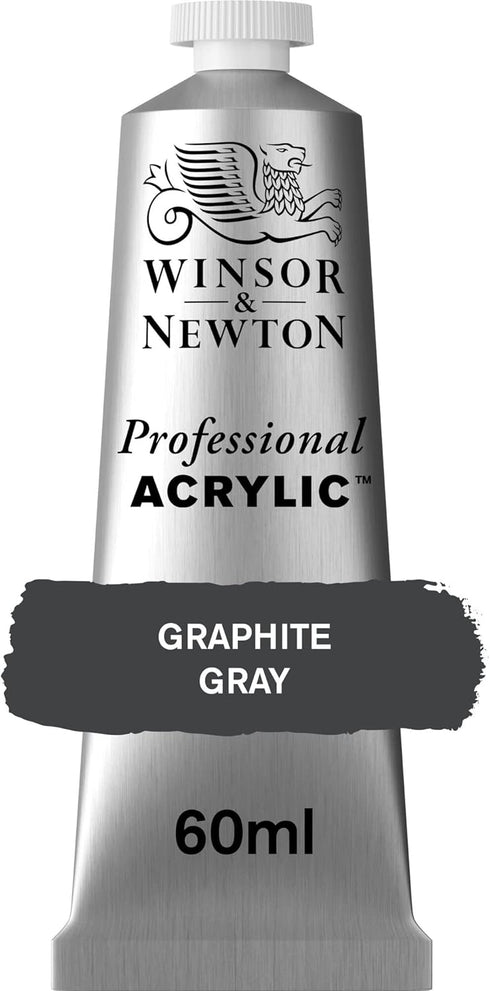 Winsor & Newton Professional Acrylic Paint, 60ml (2-oz) Tube, Graphite Grey...