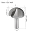 uxcell Router Bit 1/2" Shank 2" Cutting Dia. Core Box 2 Flutes Carbide for Woodworking Carpentry Milling Cutter Tool...