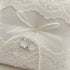 Awtlife Lace Pearl Wedding Ring Pillow Cushion Bearer 8.26 Inch for Beach Wedding...