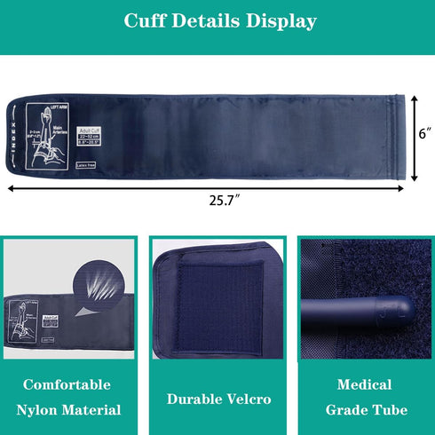 Extra Large Cuff Compatible with Omron 9”-21” Inches, HYINUS XL Blood Pressure Cuff Adult Arm BP Replacement Cuff for Big Arm-15...