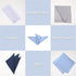 Giantree 4 Pcs Cotton Handkerchiefs for men, Classic Pocket Squares Set Soft Mens Handkerchiefs 15.8" x 15.8" 4 Colors...