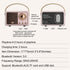 Retro Bluetooth Speaker Wireless Mini Speaker,Bluetooth Speaker with Crystal Clear Stereo Sound Rich Bass,Portable Bluetooth Speaker for iPhone,An...