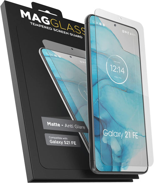 magglass Samsung S21 FE Screen Protector Tempered Glass (Matte)...