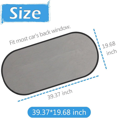 Rear Window Sunshade?2win2buy Car Sun Protector Maximum UV Protector for Rear Facing Car Seats, Passengers & Pets with Suction Cups Fit Most of Ve...