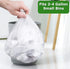 Small Trash Bags 2-4 Gallon Clear Garbage Bags (800 Count) CCLINERS Bulk Bathroom Trash Bags fits 2 Gallon 3 Gallon 4 Gallon Wastebasket liners fo...
