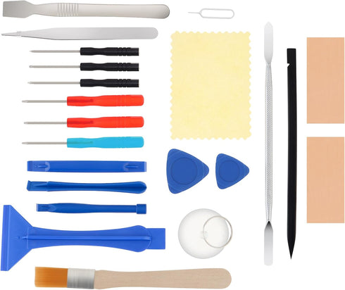 OriGlam 22 in 1 Professional Safe Opening Pry Tool, Mobile Phone Repair Screwdrivers Sucker Hand Tools Kit for iPhone, Smart Cell Phone, Laptop...