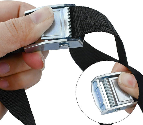2PCS Lashing Straps with Buckles Adjustable, Up to 600lbs,Tie Down Straps for Motorcycle, Cargo, Trucks,Trailer,Luggage (1" x 3.3')...