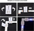 SUPERNIGHT 4Pin LED Light Connectors, 10mm Wide Right Angle Corner T-Shape Solderless Adapter Terminal Extension for 5050 3528 RGB Led Strip Light...