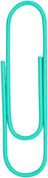 50 Pack Large 4 Inches Long Jumbo Paper Clips - 100mm Office Supply Accessories - Cute Paper Needle - Heavy Duty Bookmark(Turquoise)...