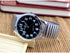 Classic Men’s Easy Reader Big Dial Number Sliver Stainless Steel Expansion Strap Bracelet Elastic Wristwatches (Dial 40 Black)...