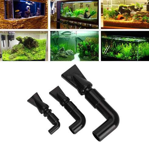 Zerodis 360 Degree Rotating Elbow, Fish Nozzle Water Fish Water Outlet Tube Pump Fitting Function Fish Water Tool...