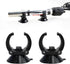 Aquarium Heater Holder Suction Cup Clip Black for Fish for Tube Hose Plant Decoration Sucker Dia 1.34" Clip Dia 0.9 Aquarium Heater Holder Suction...