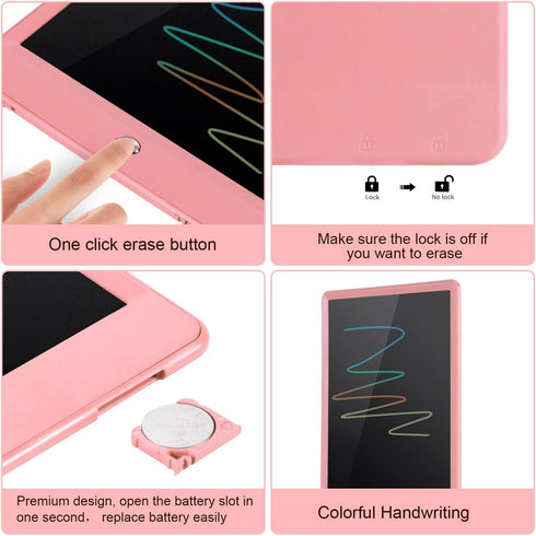 EooCoo Toys for Ages 3-6, Drawing Board, 10 Inch LCD Writing Tablet, Electronic Drawing Tablet, Girl Birthday Gift, Kids Toys, Drawing Pad Girls T...