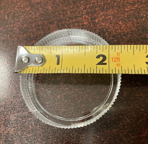 2" Replacement Clear Regulator Gauge Lens/Cover, 1/4 Turn Twist Lock, 4 Lenses...