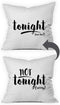 Oh, Susannah Tonight Not Tonight Reversible Pillowcase Bridal Shower Gift (18x18 in, Tonight -Not)...