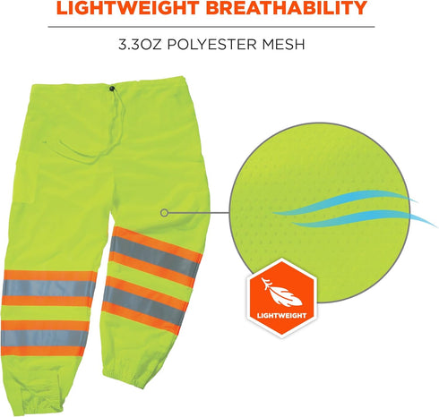 Ergodyne unisex adult Class Two-tone Reflective Safety Pants, Lime, XX-Large-3X-Large...