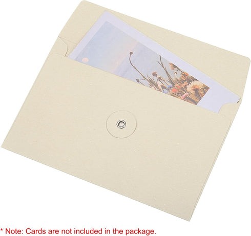 PATIKIL 4.5x6.7" Gift Card Envelopes with String Tie Closure, 15 Pcs Christmas Card Holders Greeting Business Card Envelope for Thanksgiving Day H...