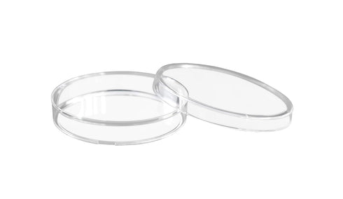 EISCO 25PK Disposable Petri Dish with Lid - Sterile - 35x15mm - Polystyrene - Triple Vented - Transparent...