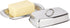KitchenCraft Butter Dish with Lid, Stainless Steel, Silver 19.5 x 10 x 8 cm...