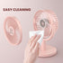 Shinebella 4 Speeds Small Desk Fan with Strong Airflow, Personal Portable Mini USB Fan, Quiet, 310 Degree Rotation, Detachable, Easy to Clean, Lig...