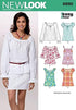 New Look Ladies Easy Sewing Pattern 6892 Summer Tops & Blouses...