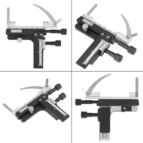 Professional Microscope Moveable Stage Attachable Mechanical X-Y Moveable Stage Caliper with Scale...
