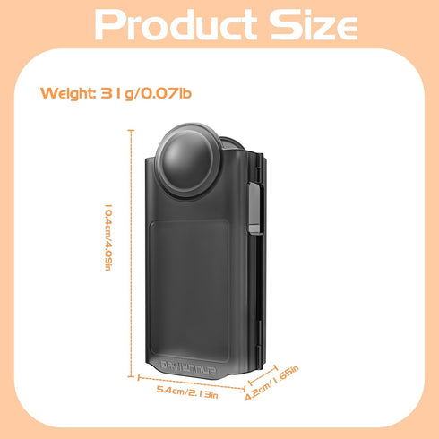 O'woda Protective Case for Insta360 X4, Integrated Protective Cover for Camera Body Lens Dustproof and Scratch-resistant for Insta360 X4 Accessori...