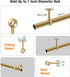 Alise Curtain Rod Holder Bracket 1''Dia,Closet Rod Holders Wall Mount,Ceiling Mounted Curtain Rod Flange Brackets,Ceiling Curtain Rods Brackets fo...