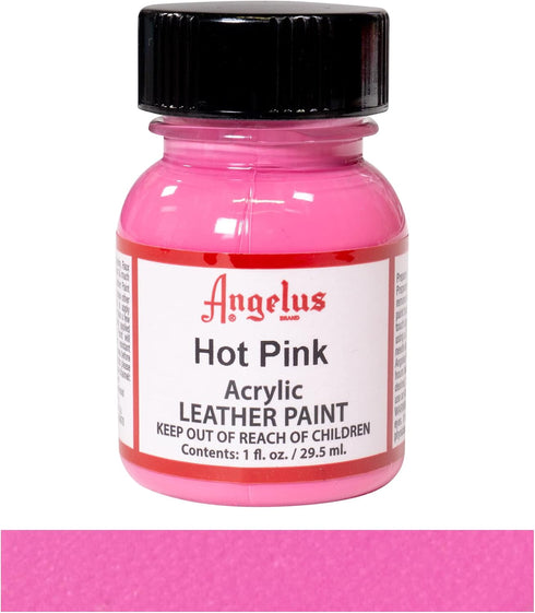 Angelus Acrylic Leather Paint - 1 Ounce, Hot Pink...