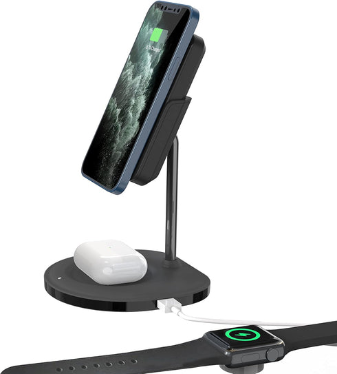 Charging Stand(Only/Does not Include Boosta Power Bank) with a 30W Adapter for RapidX Boosta Power Bank and Other iOS Devices, Compatible with iPh...