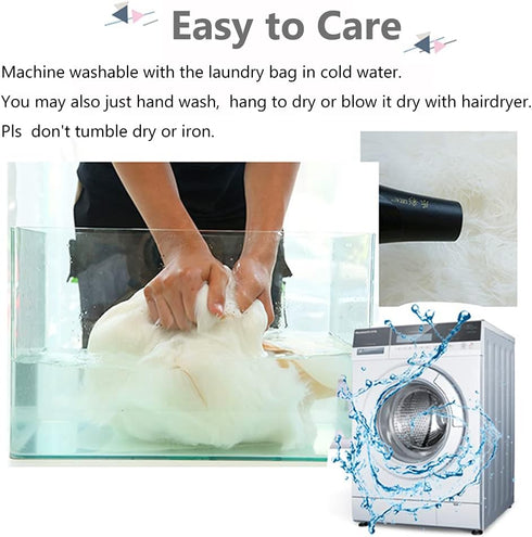 Small Product Photo Background & Luxury Photo Props, 12 Inches Small Square Faux Fur Sheepskin Cushion Fluffy Area Rug, Great for Tabletop Photogr...
