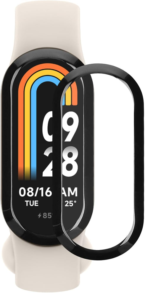 kwmobile Protective Film Compatible with Xiaomi Mi Band 8 Screen Protector - 2x Smart Watch Protector Anti-Fingerprint...
