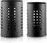 Kitchen Utensils Holder for Countertop Pack of 2, Stainless Steel Black Utensils Caddy, Farmhouse Stylish Organizer and Kitchen Decor Utensil Croc...