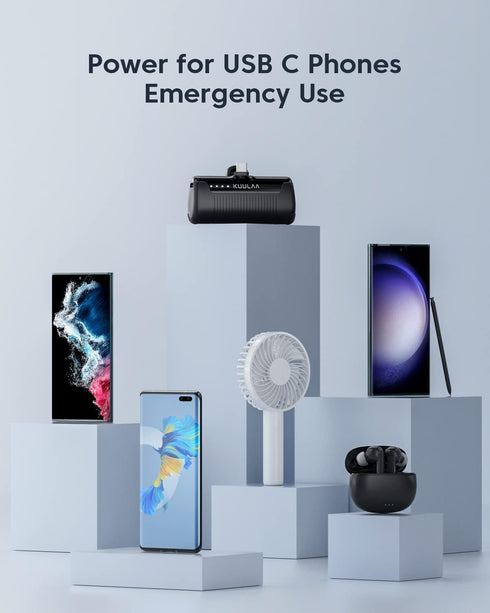 Kuulaa Portable Charger USB C Power Bank 4500mAh Small Portable Phone Charger Android Compact Plug in Battery Pack Portable Compatible with iPhone...