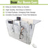 DOURR Felt Bedside Caddy Bed Dorm Bunk Organizer Storage Pocket for Organizing Tablet Magazine Phone Small Things Holder (Gray)...