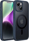 JETech Magnetic Case for iPhone 14 6.1-Inch Compatible with MagSafe, Translucent Matte Back Slim Shockproof Phone Cover (Storm Blue)...
