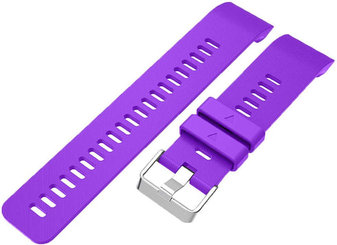 Band Compatible with Garmin Forerunner 35, Soft Silicone Replacement Watch Band Strap for Garmin Forerunner 35 Smart Watch (2-Blue,Purple)...