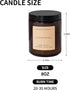 Scented Soy Candle Amber Jar Perfume Candle Aroma Healing Gift (8oz, Nagchampa)...