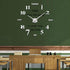 VANGOLD Large Wall Clocks for Living Room Decor, DIY Wall Clock Modern 3D Wall Clock with Mirror Numbers Stickers for Home Office Decorations Ideas (Black)