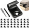 LukLoy Stainless Steel Starter Clips for Decking, 36 Pack for 400 SQ.FT Black Deck Clips of Decking Board, Universal Starter Decking Clips Hidden ...