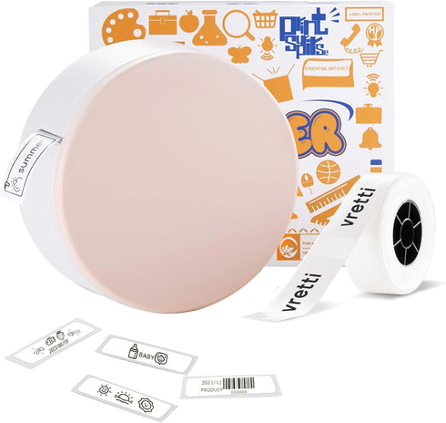 vretti HP3 Label Machine Maker with Tape, Portable Thermal Mini Label Printer, Bluetooth Wireless Connection for Storage,Home,Office...