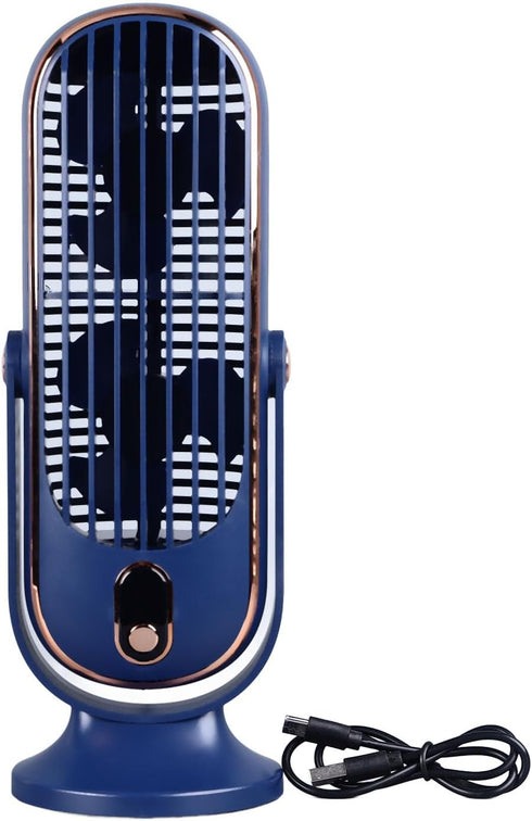 Haofy Table Tower Fan,USB Plug In, Quiet Motor Fan for Bedrooms, Offices (Blue)...