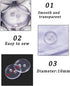 500 Clear Resin Buttons - 2 Hole Transparent Round Craft Buttons for Sewing, Handmake, 10mm...